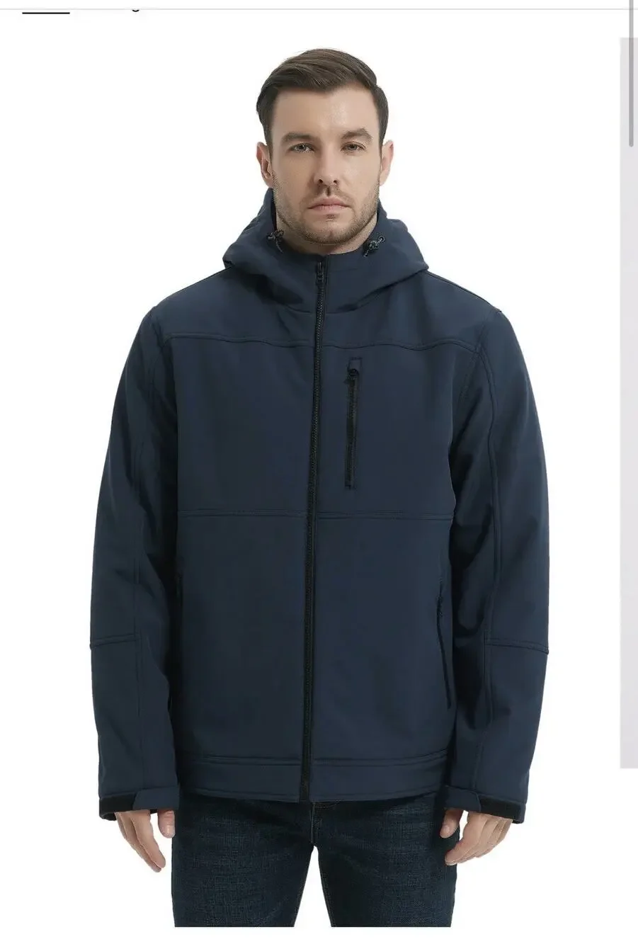 Hawke&Co Men’s Ranger Softshell jacket Navy Size Small